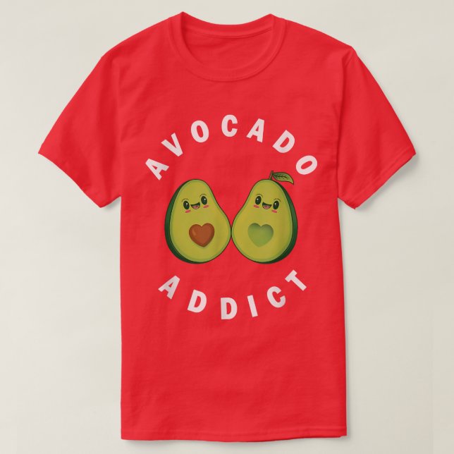 Avocado Addict Holy Guacamole Lover World Vegan Ve T-Shirt (Design Front)