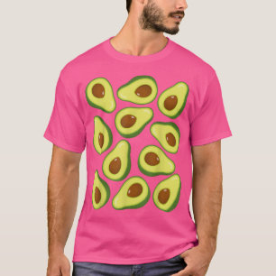 Avocado Addict Pattern Holy Guacamole Lover Vegan T-Shirt