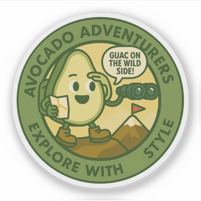 Avocado Adventurers Explore With Style (Front)