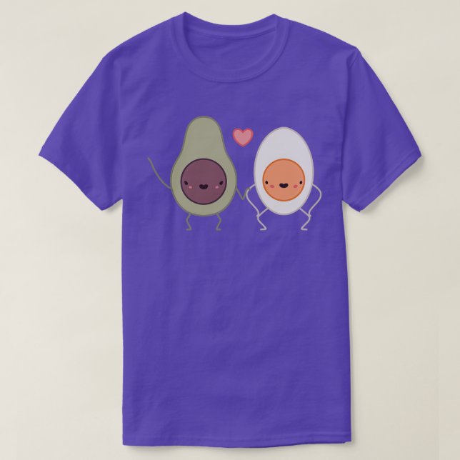 Avocado and Egg The Lovers T-Shirt (Design Front)