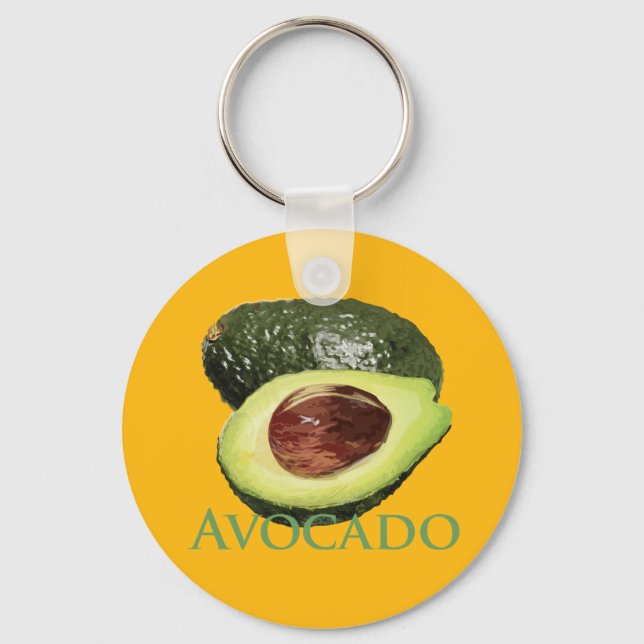 Avocado and Half Key Ring (Front)