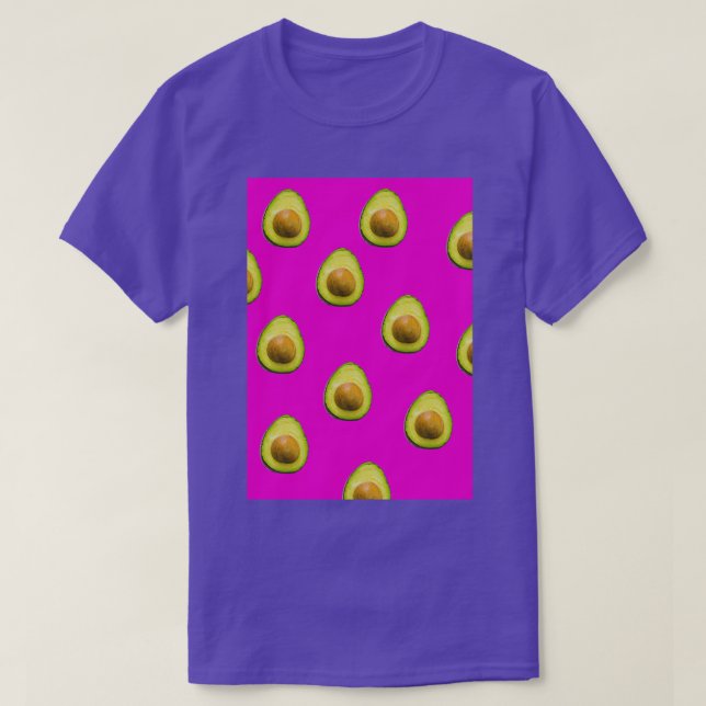 Avocado and pink pattern T-Shirt (Design Front)