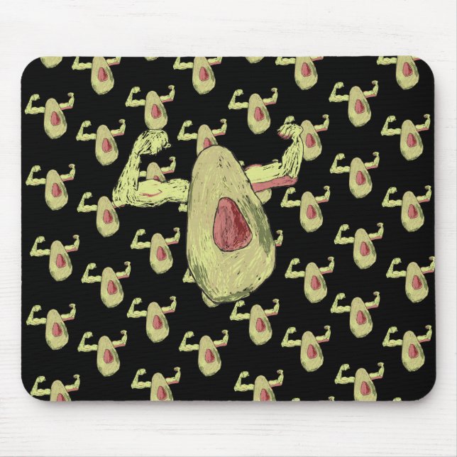 Avocado Art Mouse Mat (Front)