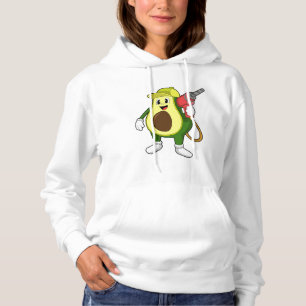 Avocado as Craftsman with Drill Hoodie
