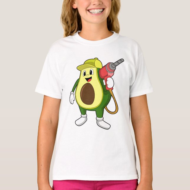 Avocado as Craftsman with Drill T-Shirt (Front)