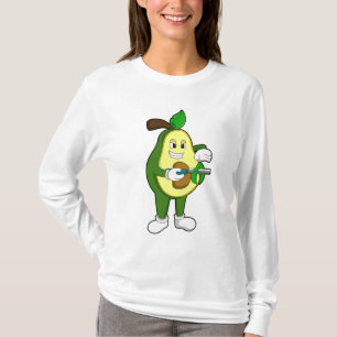 Avocado as Hairdresser with Razor T-Shirt