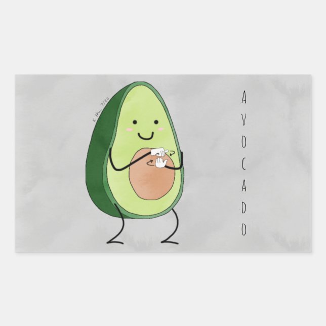 Avocado ASL Sticker (Front)