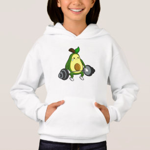 Avocado at Fitness with Barbell