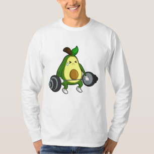Avocado at Fitness with Barbell T-Shirt