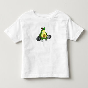 Avocado at Fitness with Barbell Toddler T-Shirt