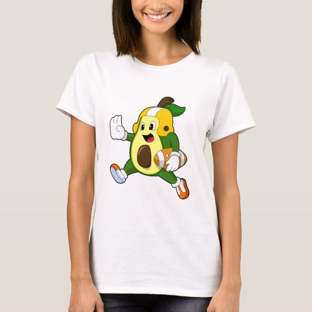 Avocado at Football Sports T-Shirt (Front)