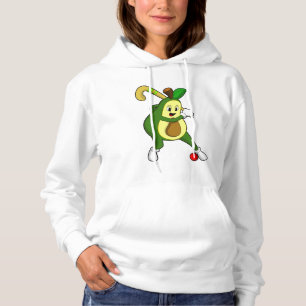 Avocado at Hockey with Hockey bat Hoodie