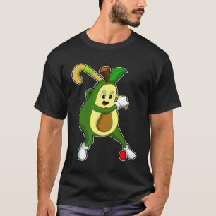 Avocado at Hockey with Hockey bat T-Shirt
