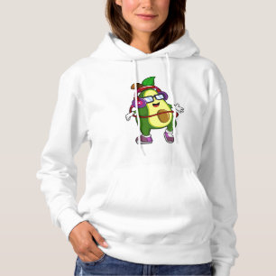 Avocado at Music with Headphone Hoodie