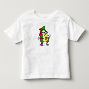 Avocado at Music with Headphone Toddler T-Shirt