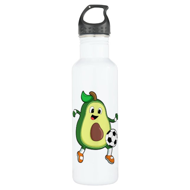 Avocado at Soccer Sports 710 Ml Water Bottle (Front)
