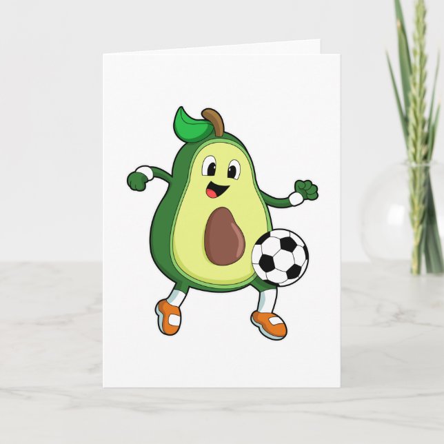 Avocado at Soccer Sports Card (Front)