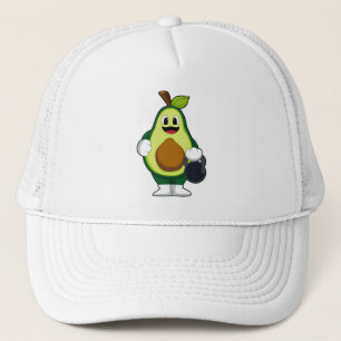 Avocado at Strength training with Dumbbells Trucker Hat