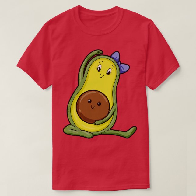 Avocado at Yoga with Baby T-Shirt (Design Front)