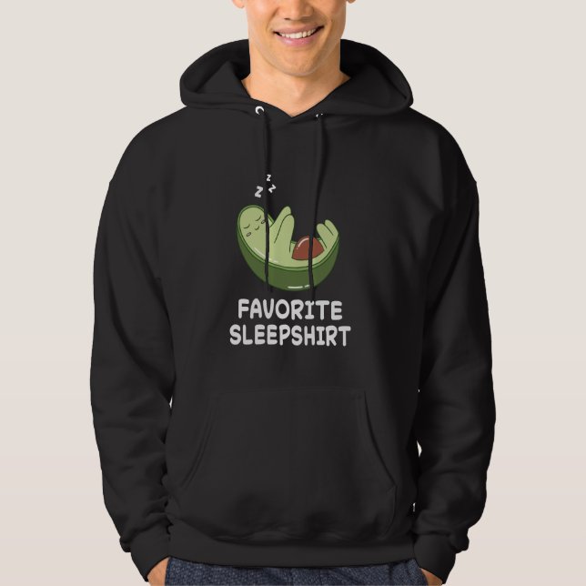 Avocado Avocados Nap Sleeping Sleep Pajama Nightgo Hoodie (Front)