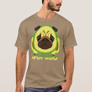 Avocado Avogato and Pug Lovers Avopugo Funny TShir T-Shirt