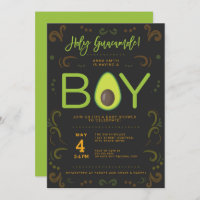 Avocado Baby Shower Boy Guacamole Taco Party