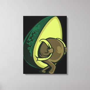 Avocado Backpack Travel - Funny Avocado Lover Gift Canvas Print
