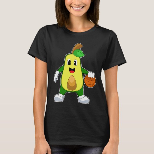 Avocado Basketball player Basketball T-Shirt (Front)