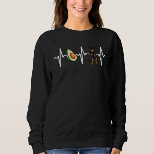 Avocado Beauceron Heartbeat Dog Sweatshirt