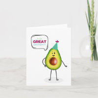 Avocado Birthday Card