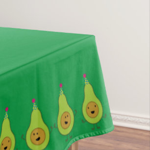 Avocado Birthday PArty Kids Tablecloth