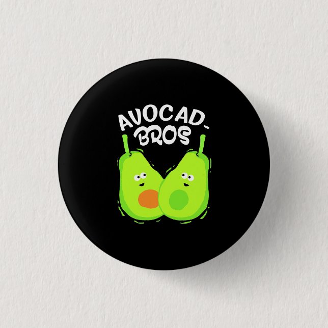 Avocado Brother 3 Cm Round Badge (Front)