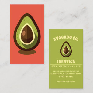 avocado business card