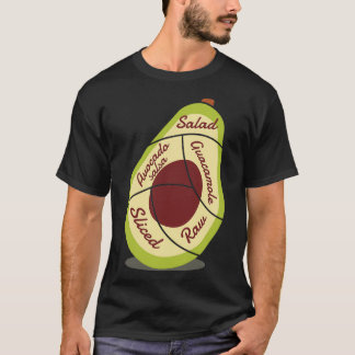 Avocado Butcher Chef Diagram T-Shirt