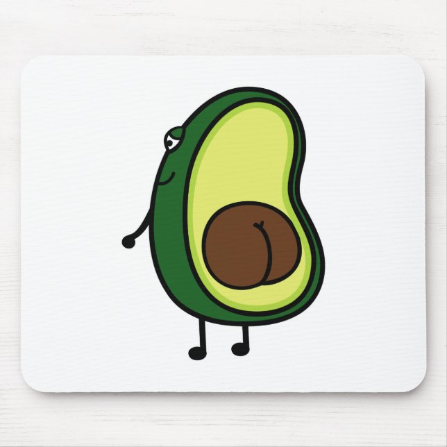 Avocado butt mouse mat (Front)