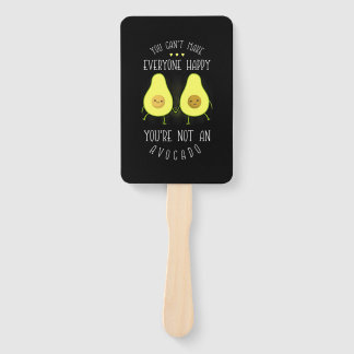 Avocado Can Make Everyone Happy Hand Fan