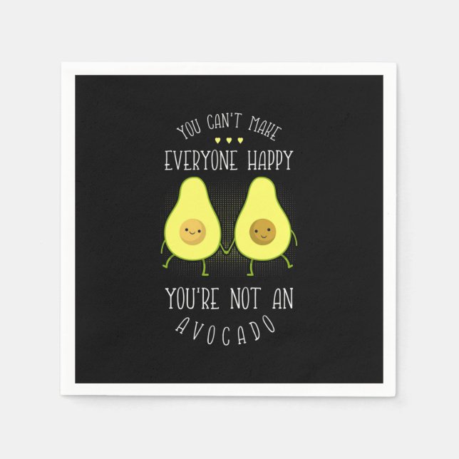 Avocado Can Make Everyone Happy Napkin (Front)
