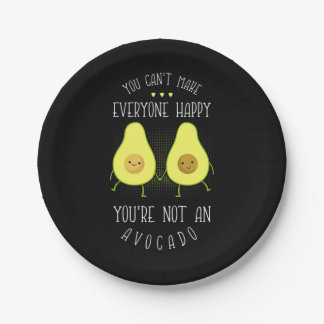 Avocado Can Make Everyone Happy Paper Plate