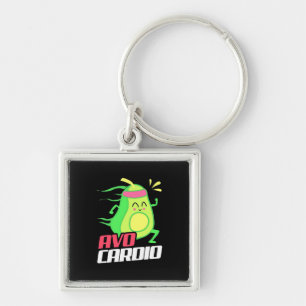 Avocado Cardio Exercise Key Ring