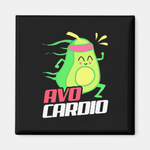 Avocado Cardio Exercise Magnet