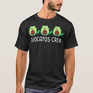 Avocado Cat Avocato Crew Avogato Cat Vegan T-Shirt