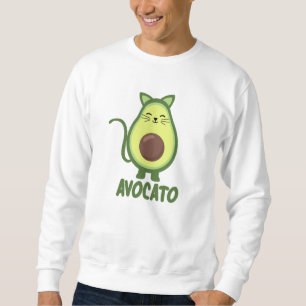 Avocado Cat Funny Food Kitten Avocato Sweatshirt