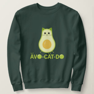 avocado cat kitty sweatshirt