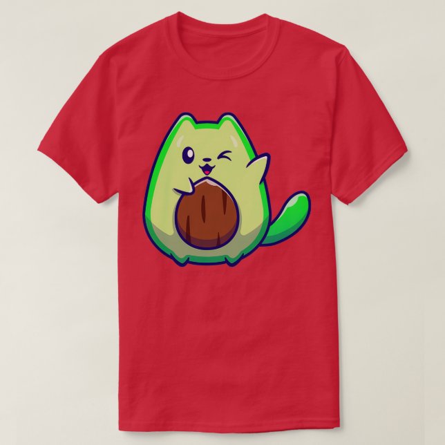 Avocado Cat T-Shirt (Design Front)
