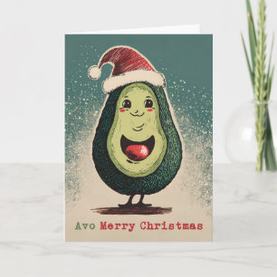 Avocado Christmas Card