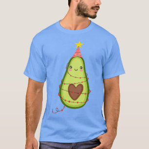 Avocado Christmas lights Avo Merry Christmas T-Shirt