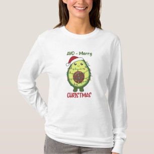 Avocado Christmas Lights Funny Avocados T-Shirt