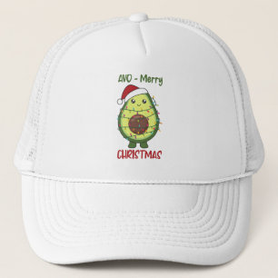 Avocado Christmas Lights Funny Avocados Trucker Hat
