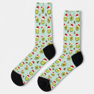Avocado Christmas socks