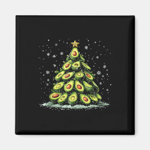 Avocado Christmas Tree Xmas Vegetable For Men Wome Magnet